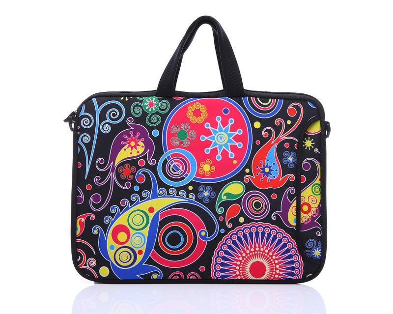 YIDA 10-Inch Laptop Shoulder Sleeve Case and Tablet Bag for most 9.7" 10" 10.1" 10.2" Ipad/Notebook/eBook/Readers (classic colourful) - Image 2